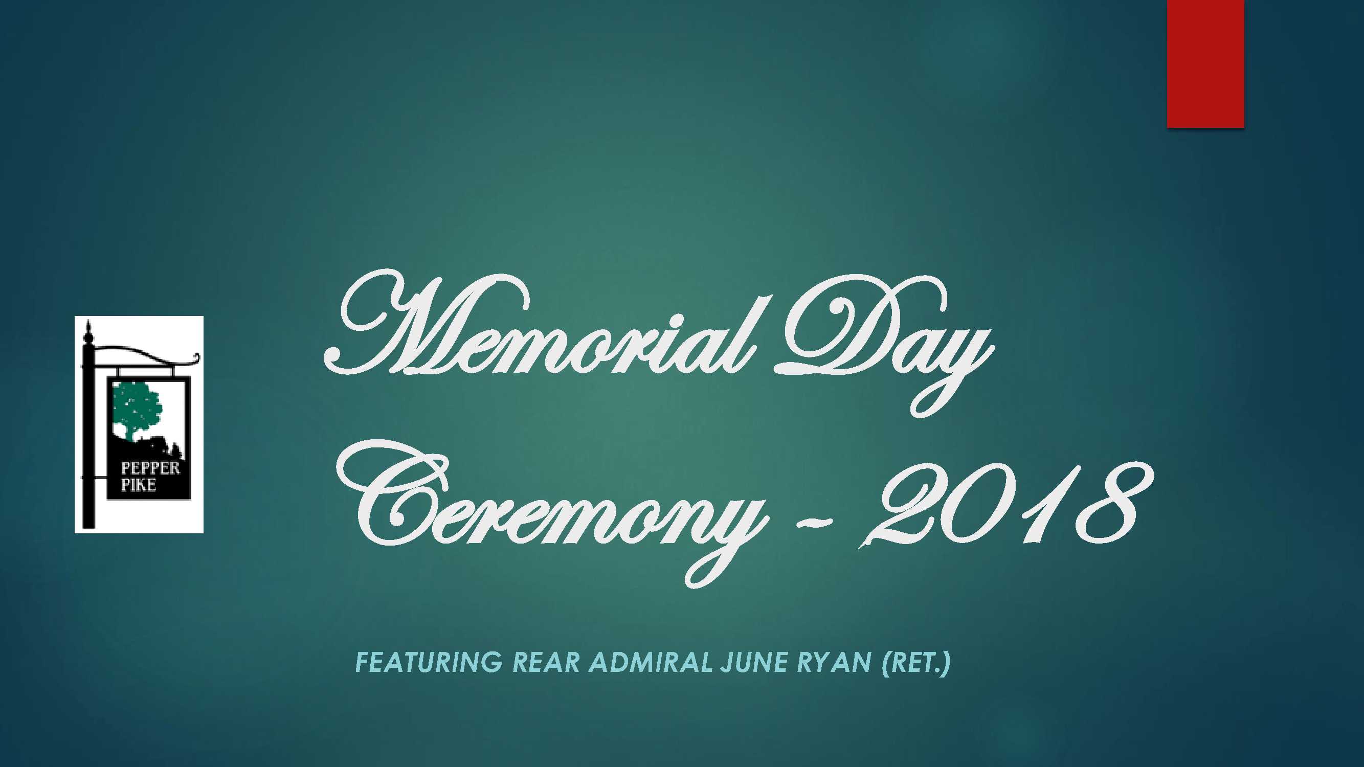 2018 MEMORIAL DAY CEREMONY CITY OF PEPPER PIKE_1